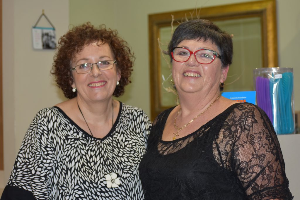 CHANGE OF HANDS: Clare Jeffries (right) has sold her popular hair salon Clare's Hair Together and True Beauty to Julie Weston. Photo Jayden Brown / Warwick Daily News